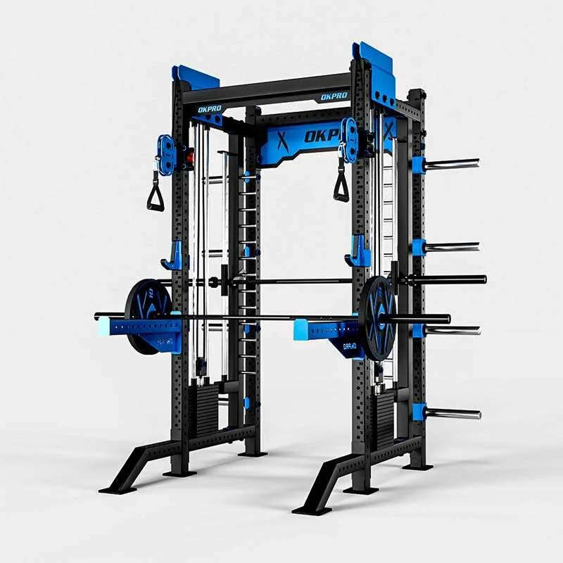 Commercial fitness power rack